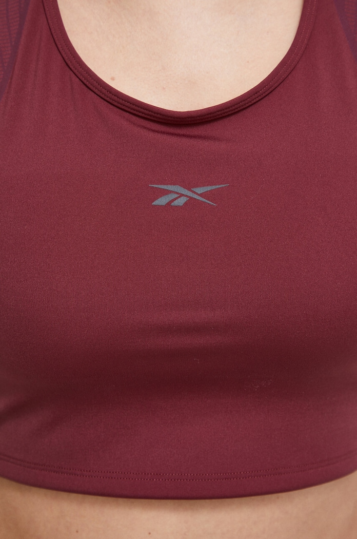 Reebok top treningowy Lux Perform 100035420 bordowy