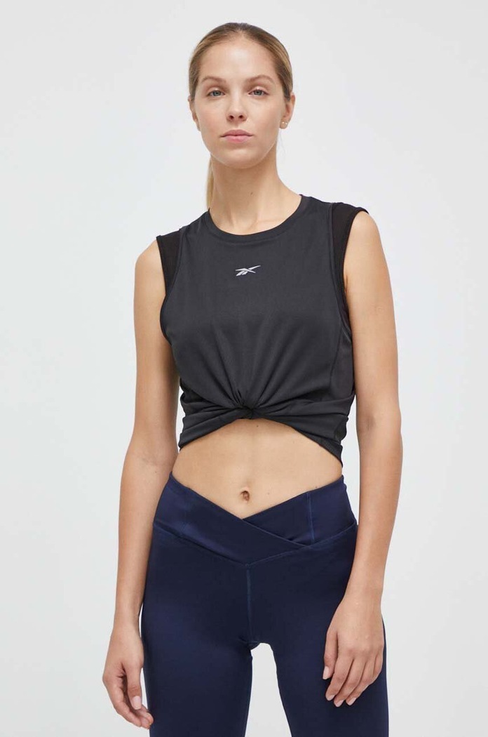 Bežecký top Reebok jednofarebný čierna 100034914