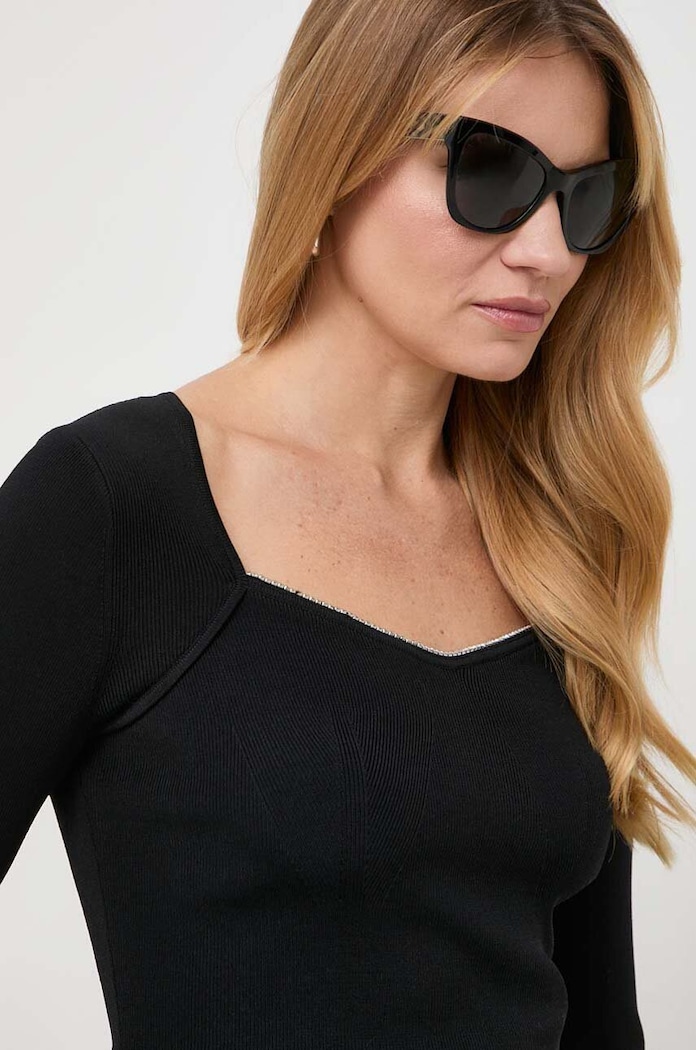 MICHAEL Michael Kors longsleeve aplikacja czarny MH360PY5ZV