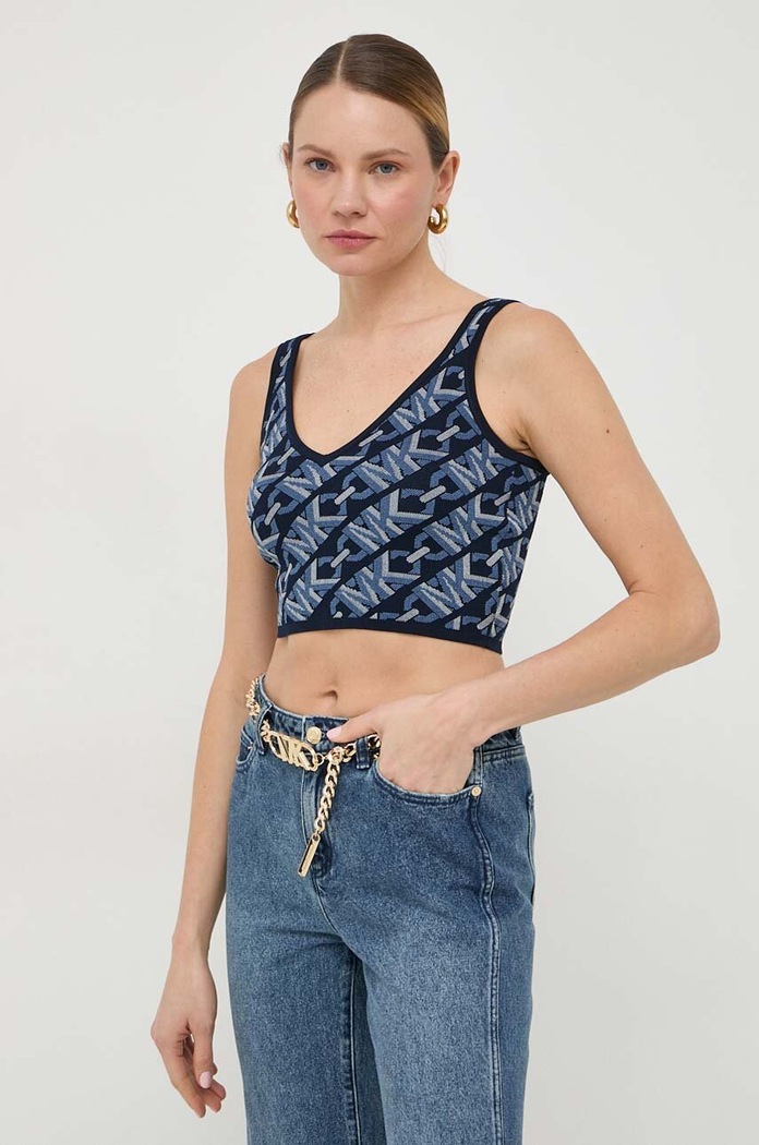 Top MICHAEL Michael Kors slim tmavomodrá MR460U19Z6