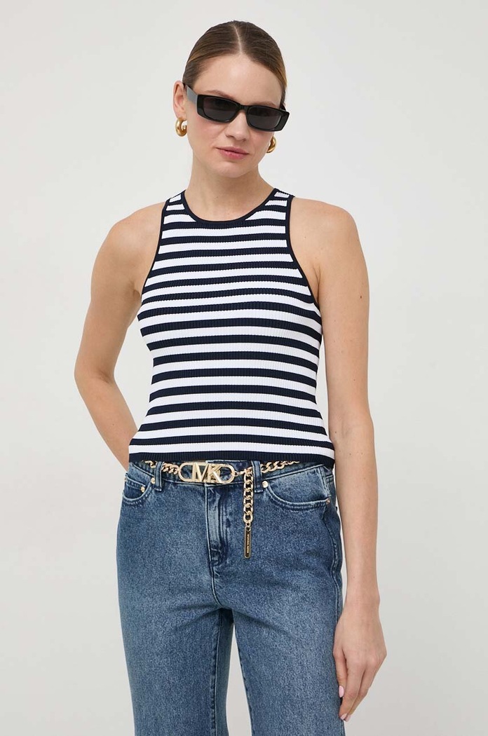 Top MICHAEL Michael Kors slim tmavomodrá MR460TVBTK