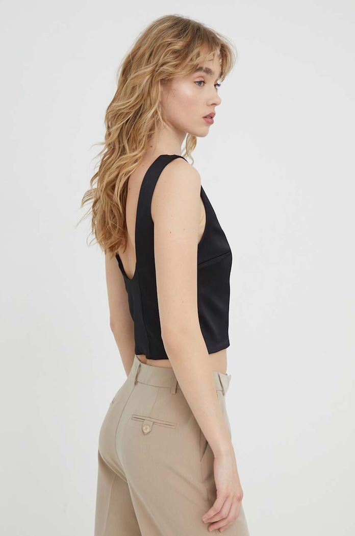 Abercrombie & Fitch top uni negru KI140.3590.900
