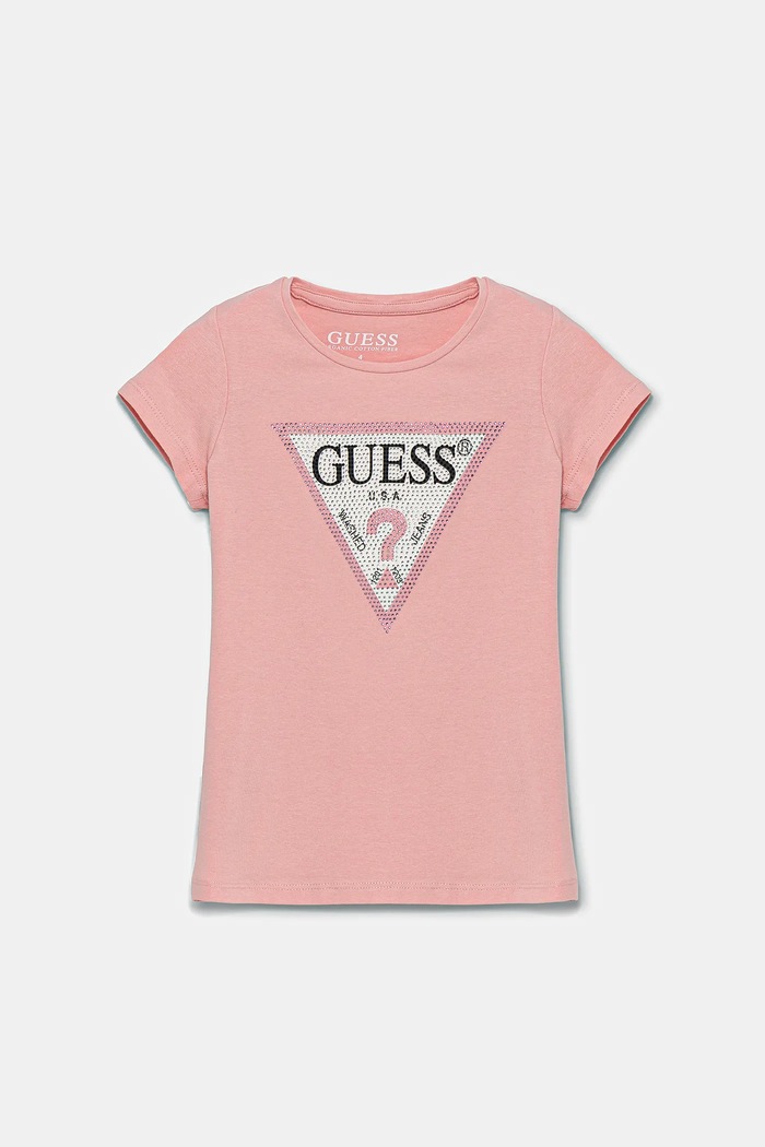Detské tričko Guess s elastanom ružová J2YI51.K6YW1.9BYX