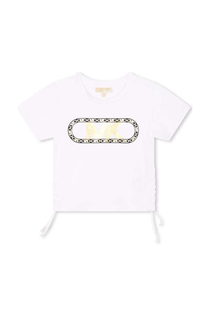 Michael Kors tricou copii R15204.126.150 alb AW23