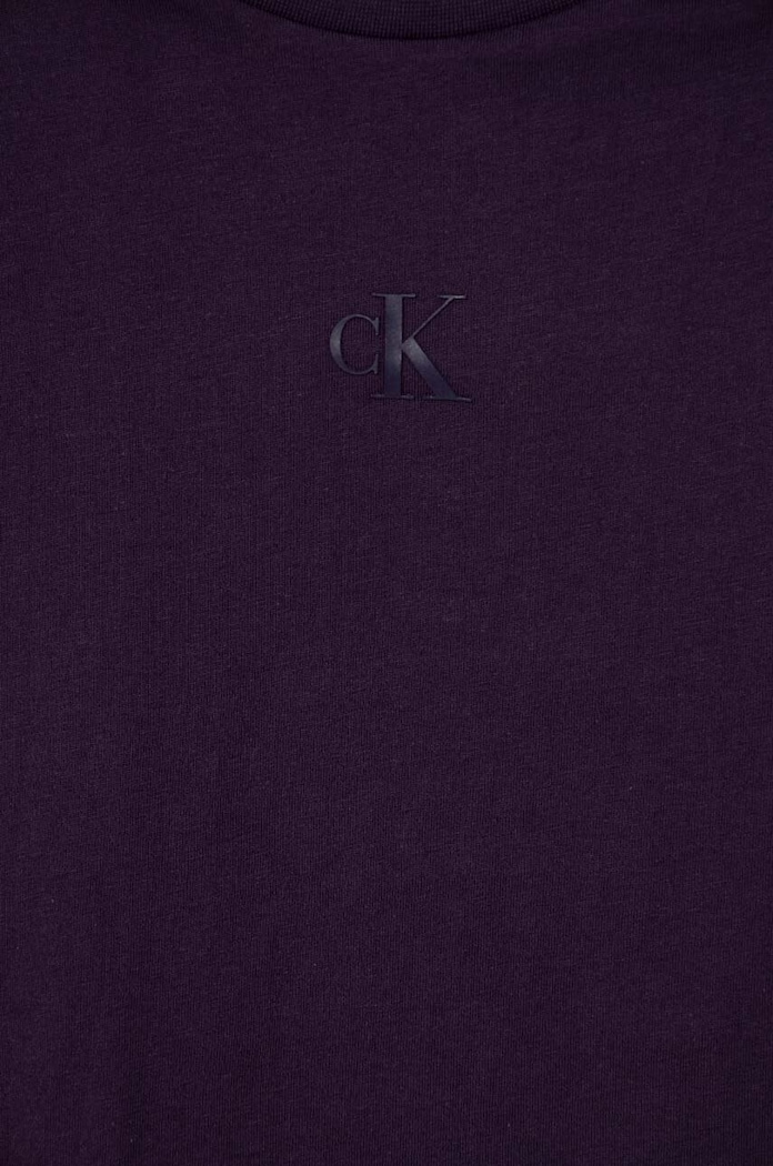 Памучна тениска Calvin Klein Jeans IG0IG02136.9BYX бордо AW23