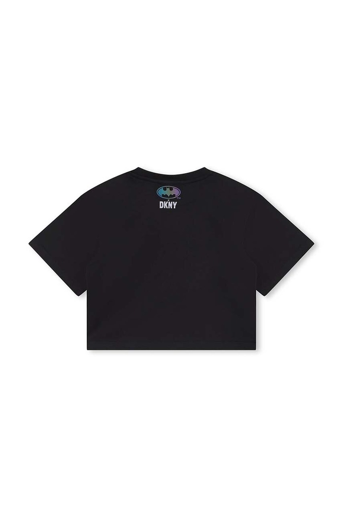 Fete DKNY Tricou de bumbac pentru copii x DC Comics D35T26.162.174 negru