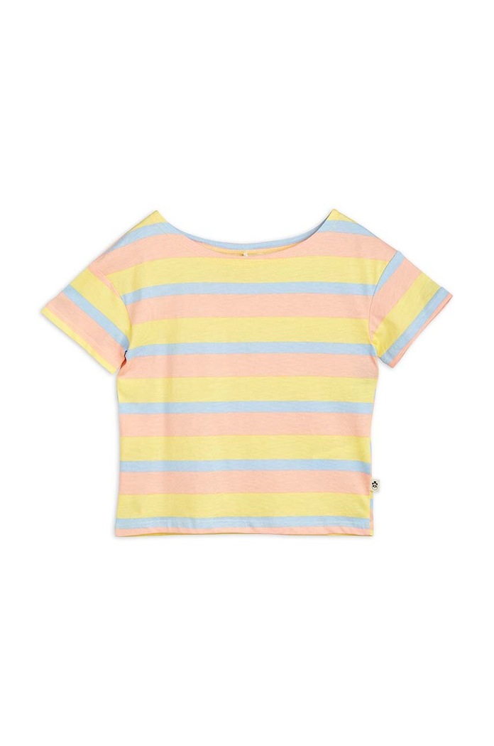 Mini Rodini gyerek pamut póló 2362010100 sárga AW23