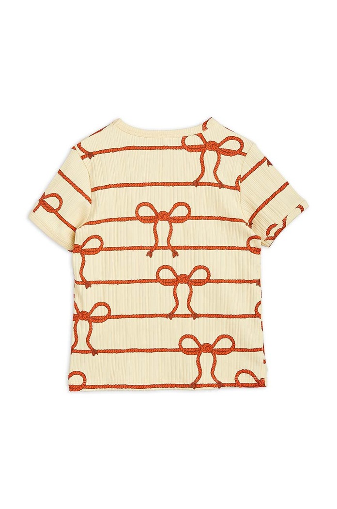 Otroška kratka majica Mini Rodini 2362011823 rumena AW23