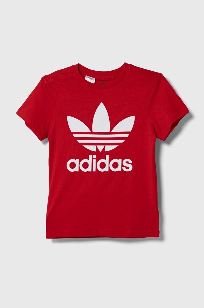 Pamučna majica adidas Originals TREFOIL IB9929 crvena AW24