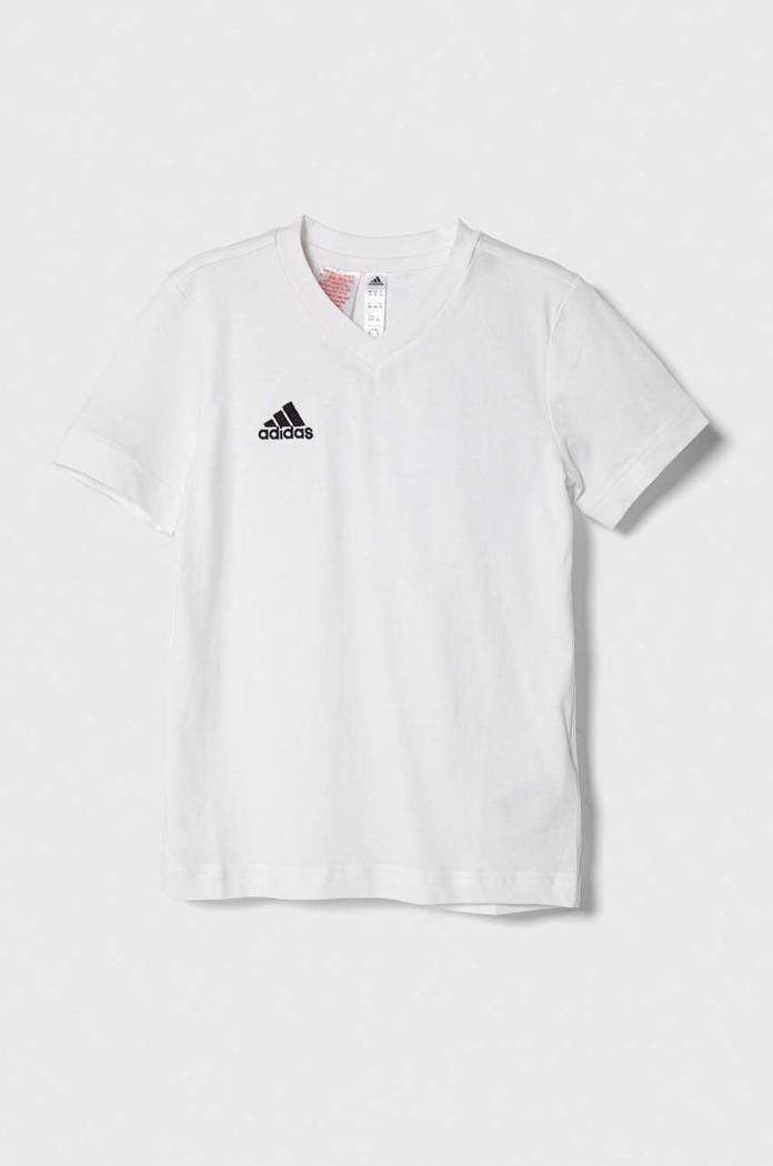 Detské bavlnené tričko adidas Performance ENT22 TEE Y bavlna biela HC0447
