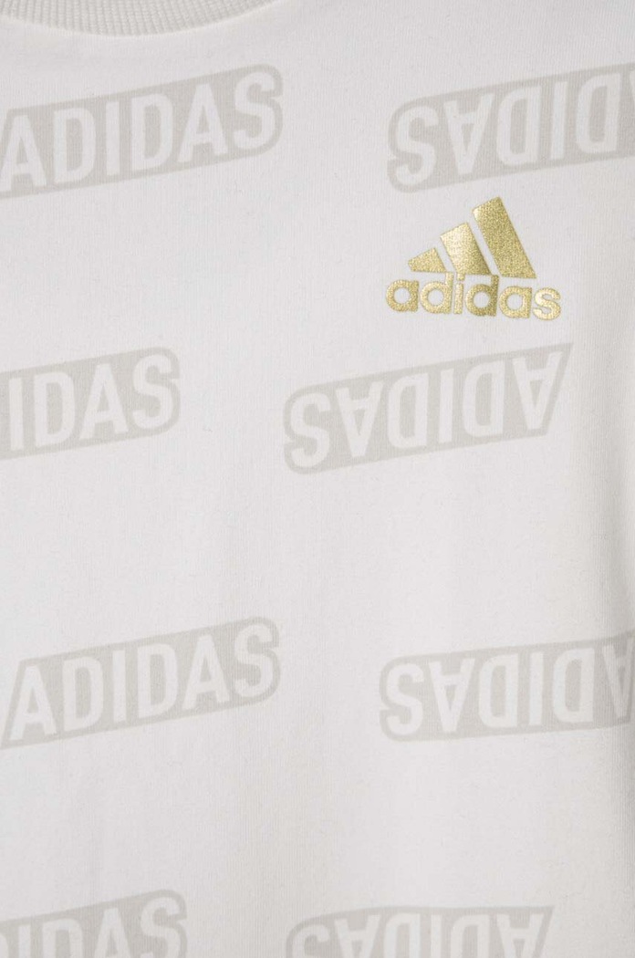Chłopiec adidas t-shirt dziecięcy JB BLUV Q4AOP T IA1600 beżowy