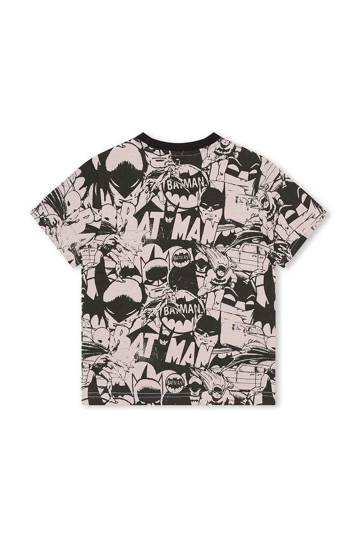 Dkny t-shirt bawełniany dziecięcy x DC Comics D55008.162.174 czarny AW23