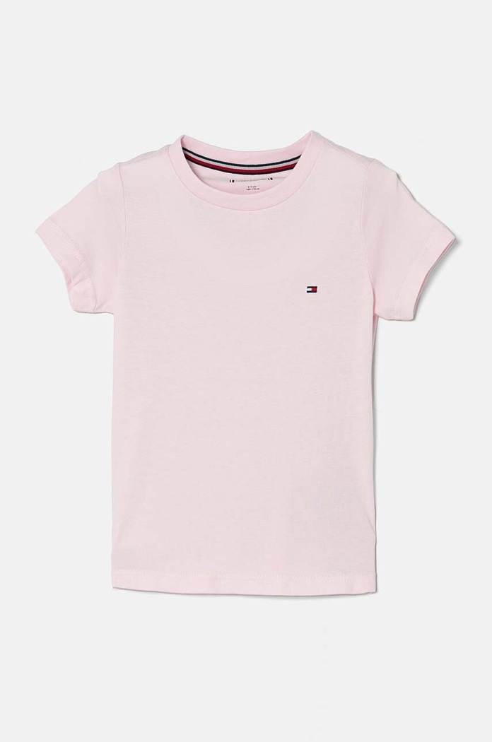 Детска памучна тениска Tommy Hilfiger (2 броя) UG0UG00307.9BYX розов AW23