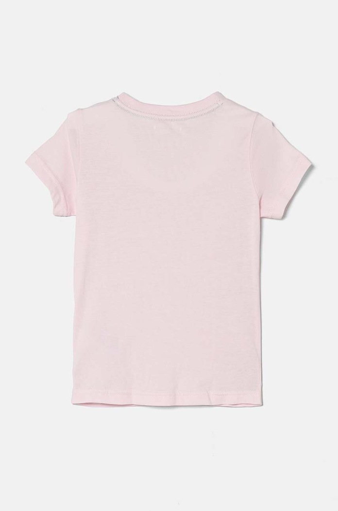 Детска памучна тениска Tommy Hilfiger (2 броя) розов UG0UG00307.9BYX