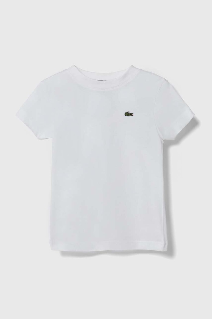 Lacoste gyerek pamut póló pamut fehér TJ1122