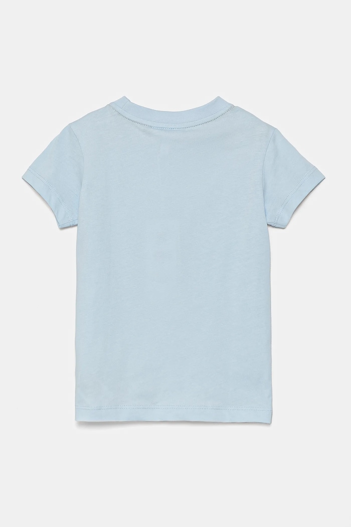 Lacoste tricou de bumbac pentru copii TJ1122 albastru AW25