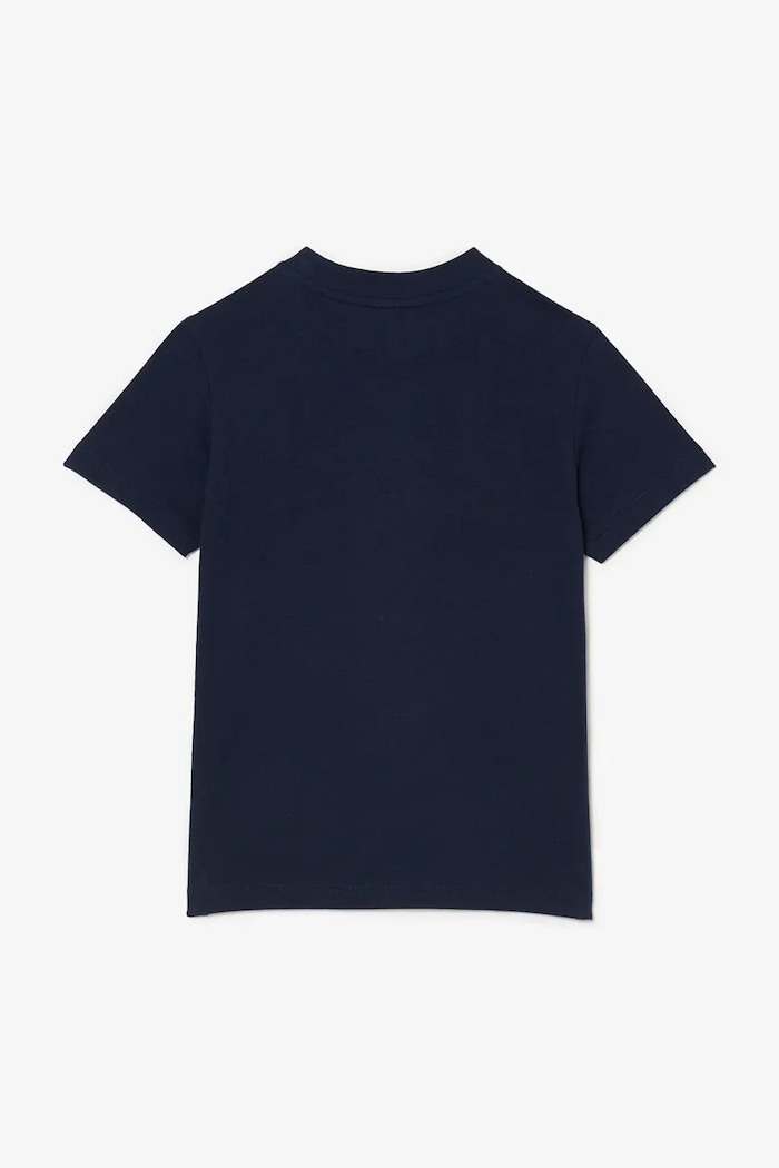 Lacoste t-shirt in cotone per bambini TJ1122 blu navy AW25