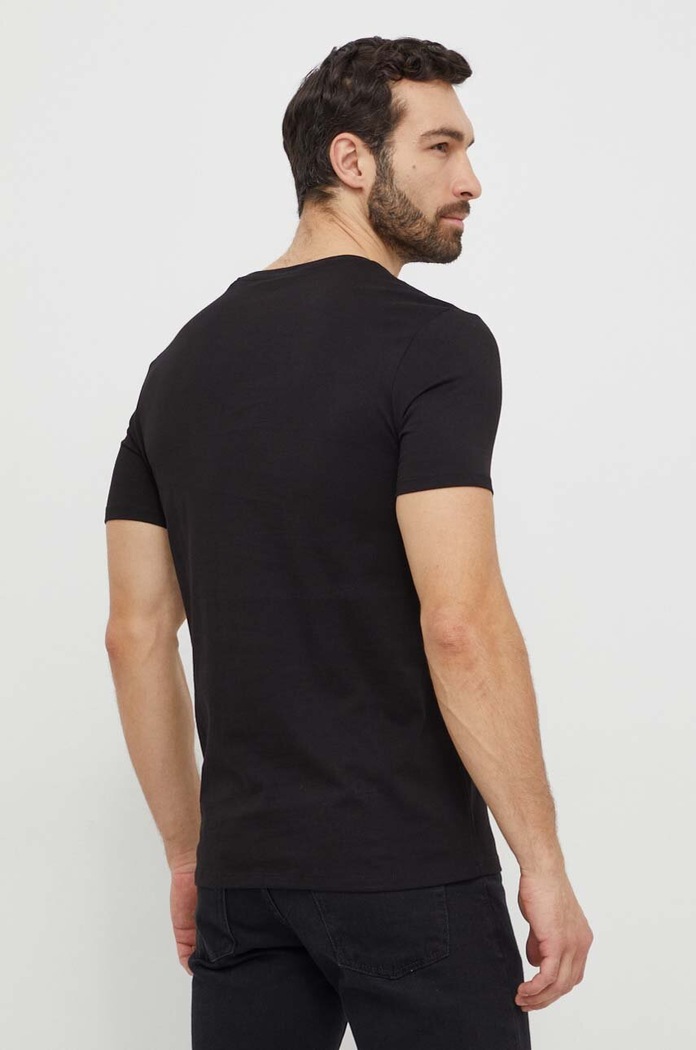 Ρούχα Βαμβακερό μπλουζάκι Guess M2YI36.I3Z14 μαύρο