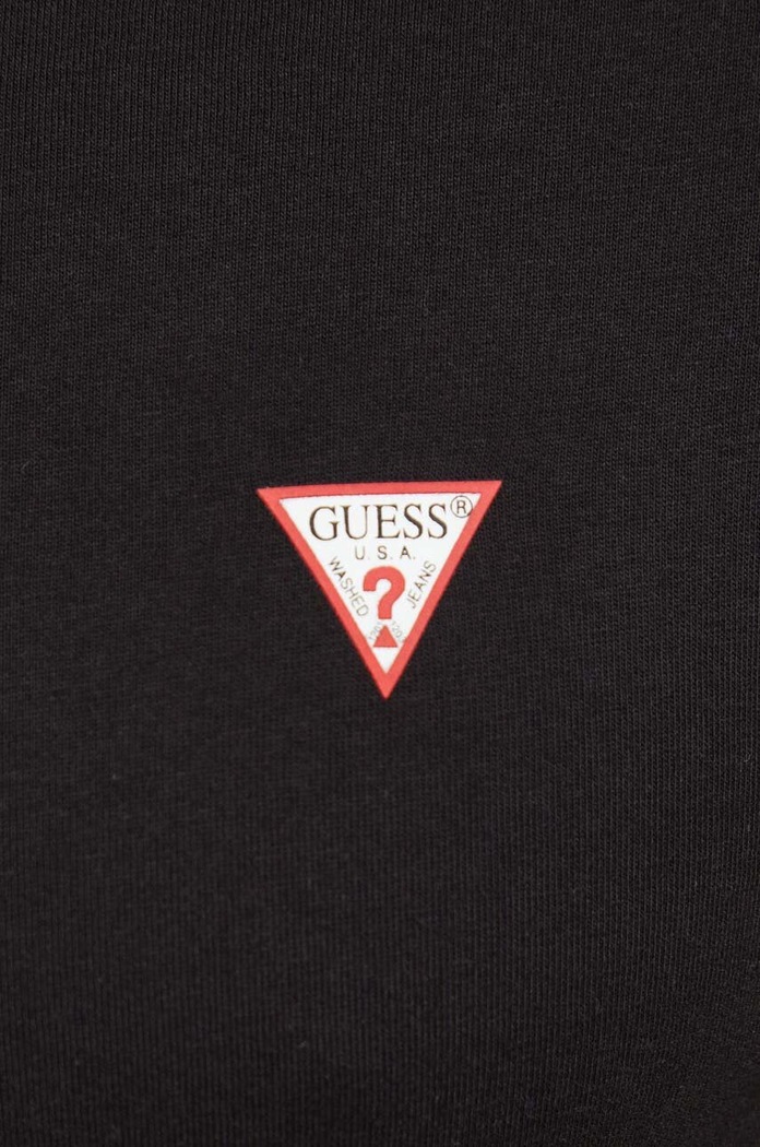 Βαμβακερό μπλουζάκι Guess μαύρο M2YI36.I3Z14