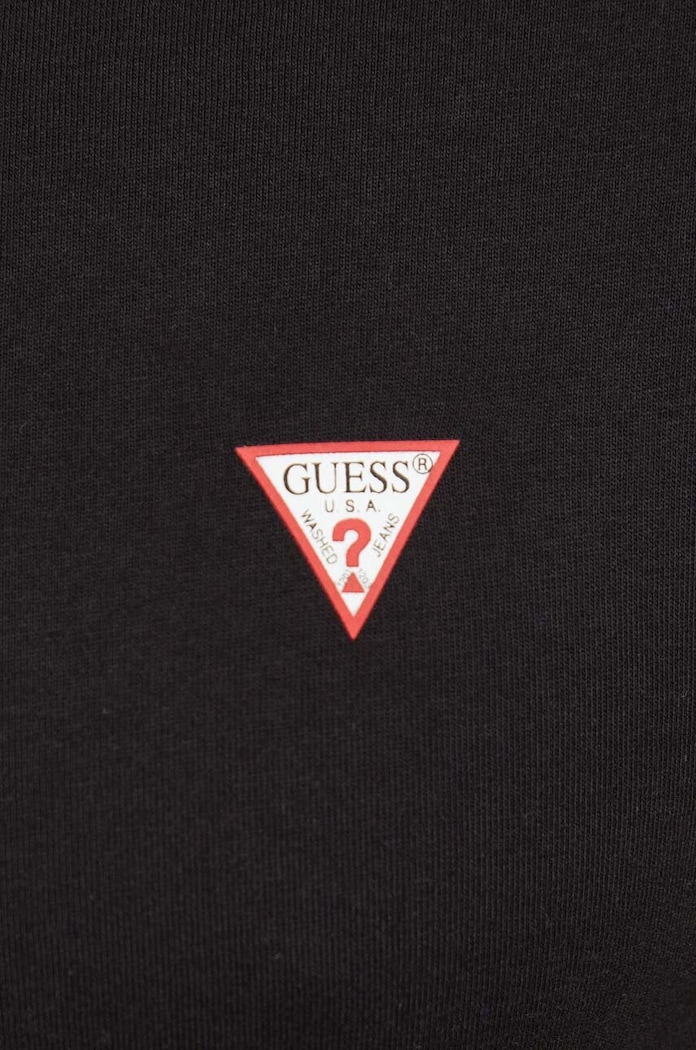 Βαμβακερό μπλουζάκι Guess μαύρο M2YI36.I3Z14