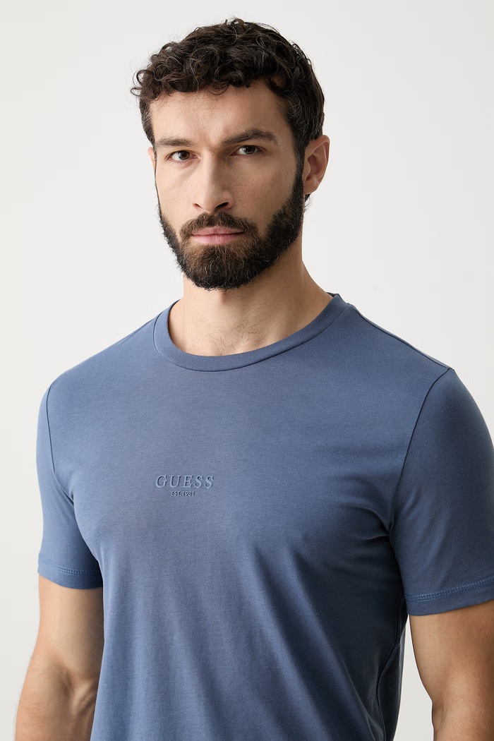 Guess футболка для мужчин из хлопка AIDY голубой M2YI72.I3Z14