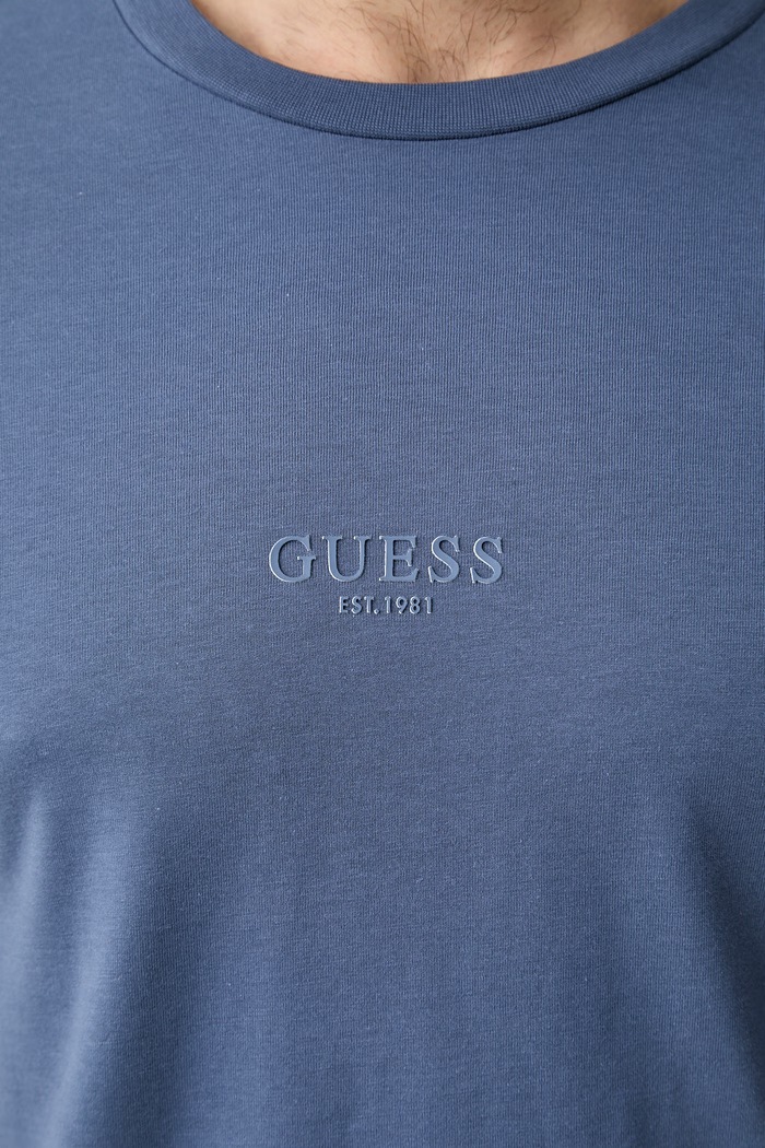 Guess футболка для мужчин из хлопка AIDY M2YI72.I3Z14 голубой