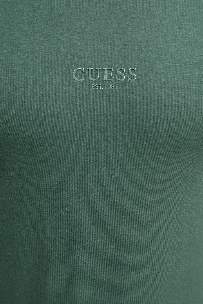 Βαμβακερό μπλουζάκι Guess AIDY M2YI72.I3Z14 πράσινο