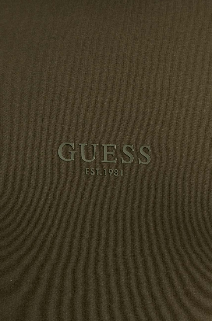 Guess t-shirt bawełniany AIDY zielony M2YI72.I3Z14