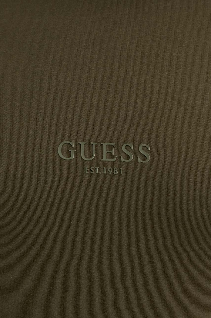 Guess t-shirt bawełniany AIDY zielony M2YI72.I3Z14