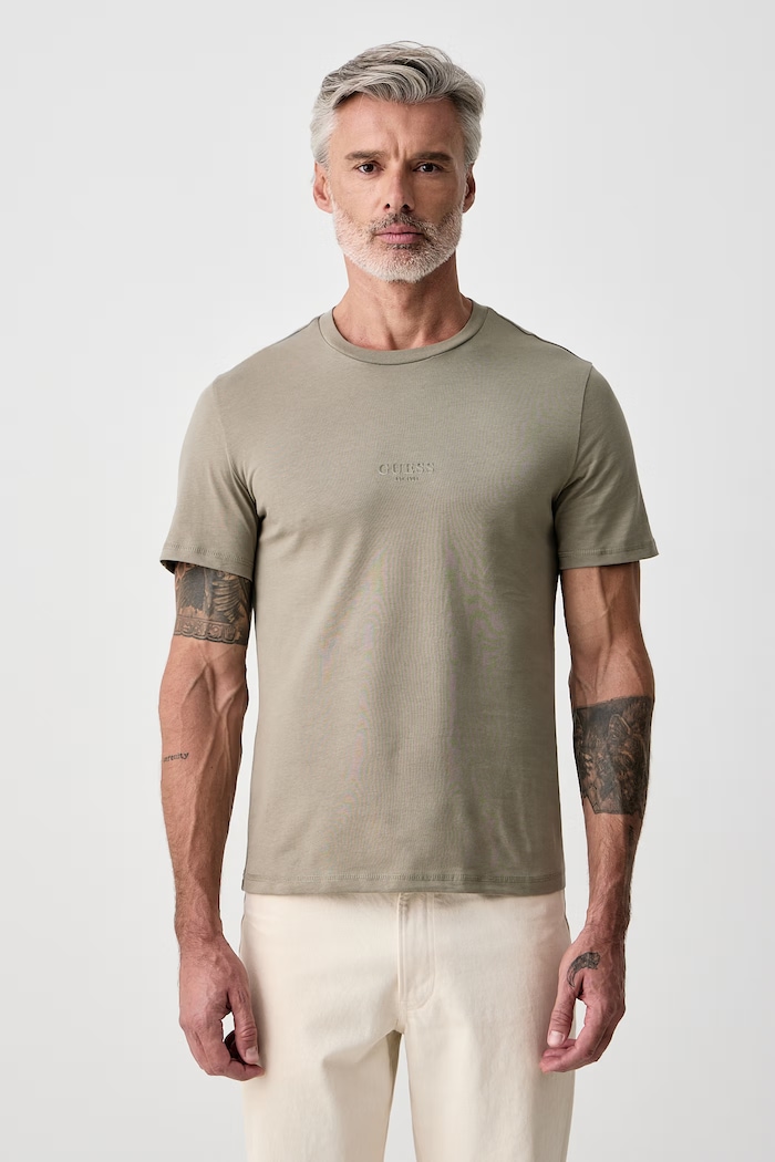 Guess T-shirt męski bawełniany AIDY zielony M2YI72.I3Z14