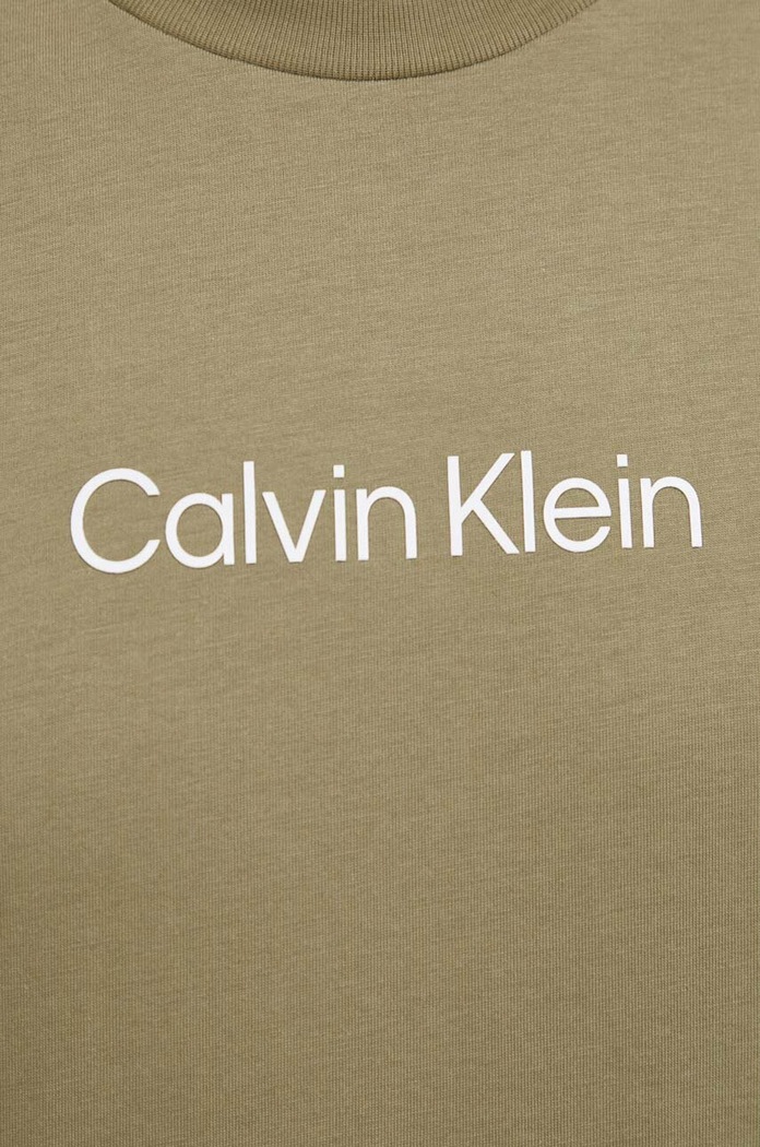 Calvin Klein t-shirt bawełniany zielony K10K111346