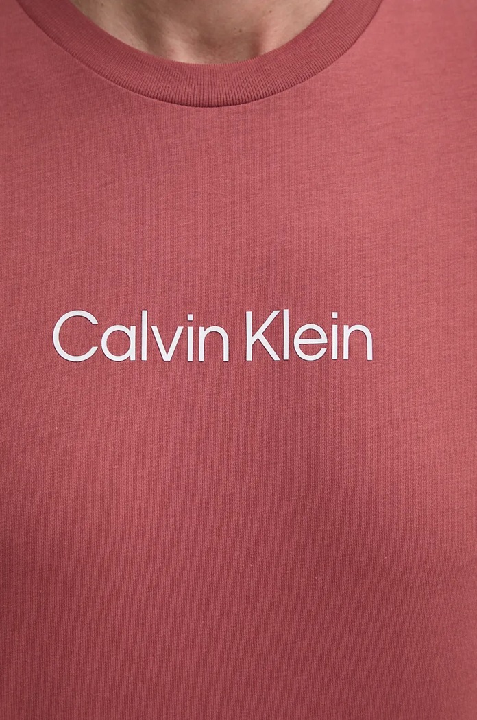 Bavlněné tričko Calvin Klein K10K111346 červená