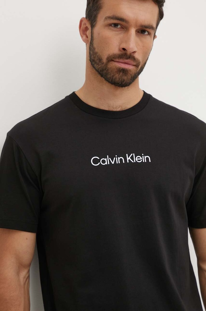 Bavlněné tričko Calvin Klein K10K111346 černá AA00