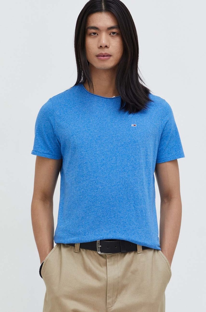 Tommy Jeans t-shirt regular niebieski DM0DM09586.
