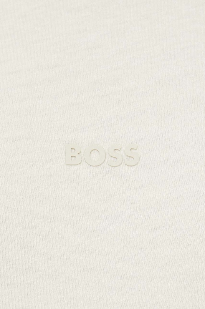 Bavlněné tričko Boss Orange 50502173 béžová