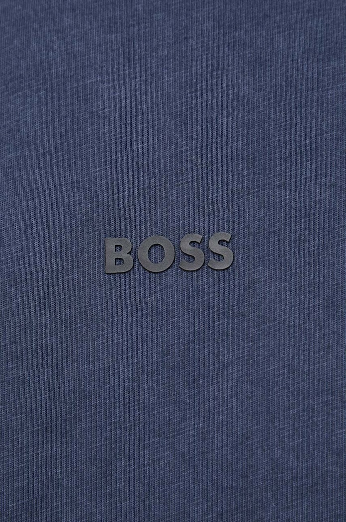 Pamučna majica BOSS ORANGE 50502173 mornarsko plava