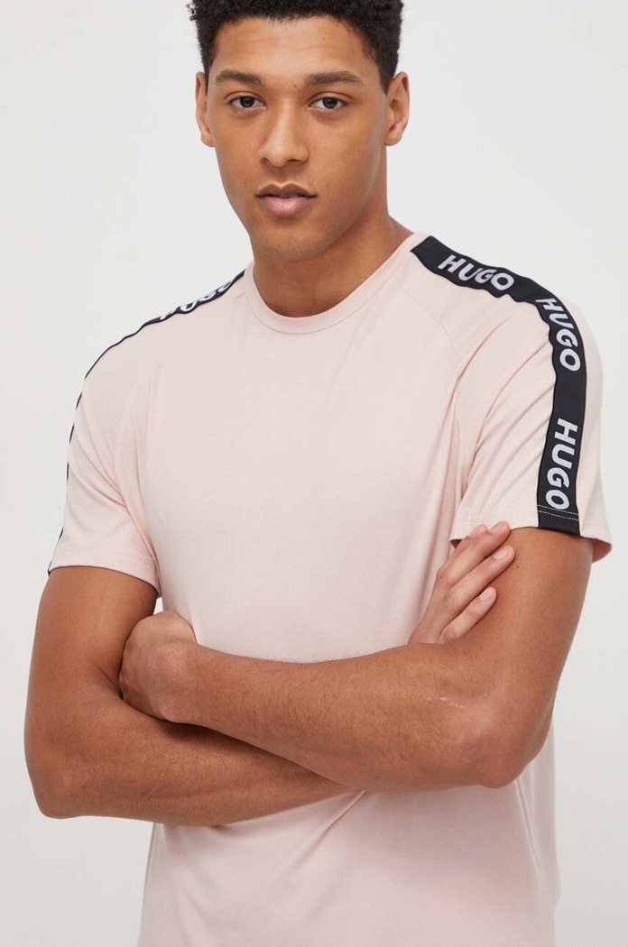 HUGO t-shirt lounge różowy 50504270