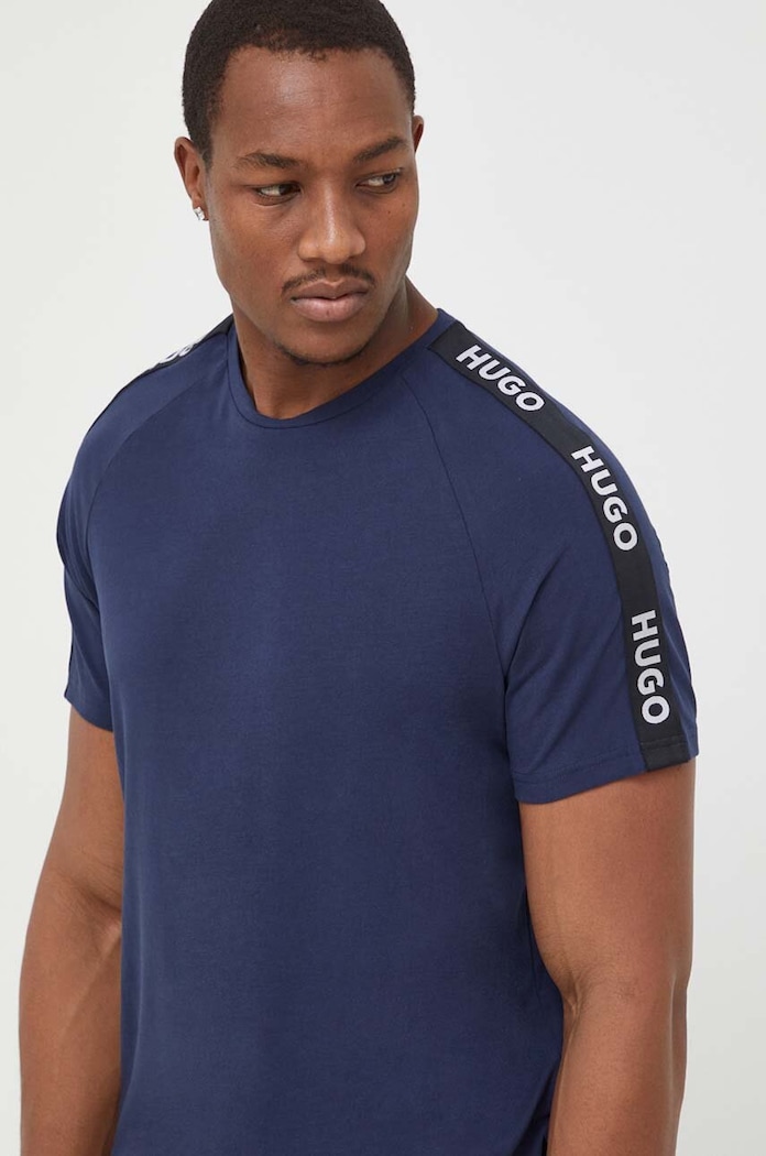 HUGO t-shirt lounge regular granatowy 50504270