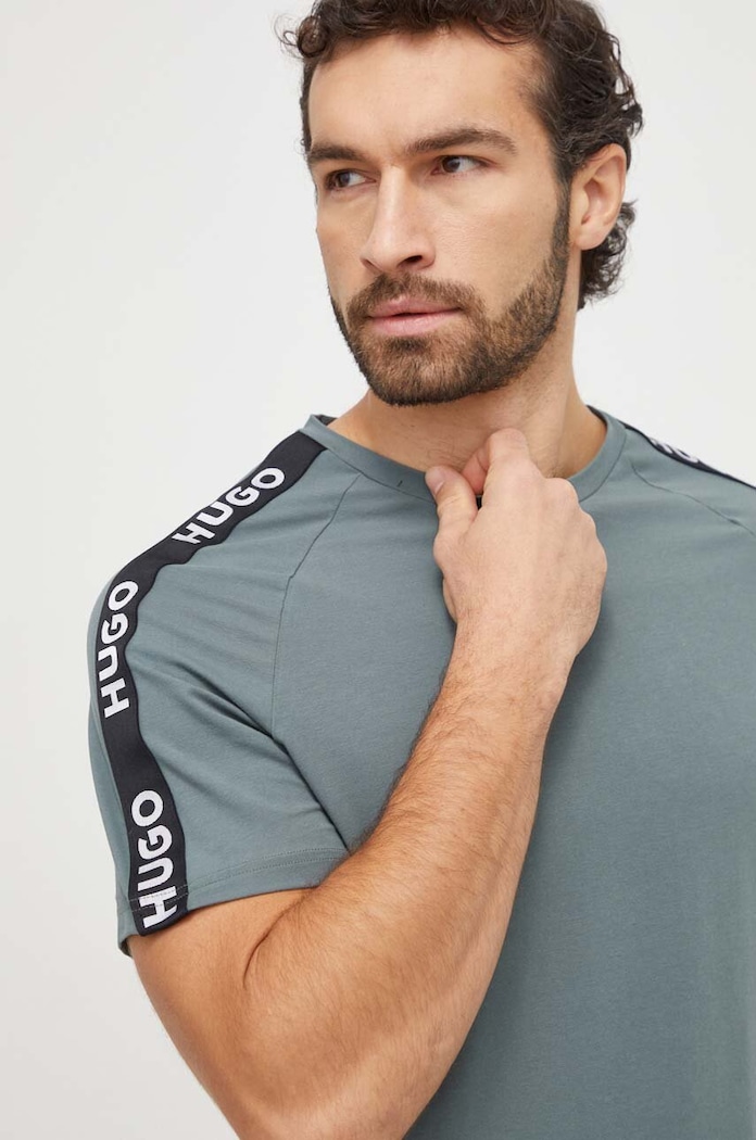 HUGO t-shirt lounge regular zielony 50504270
