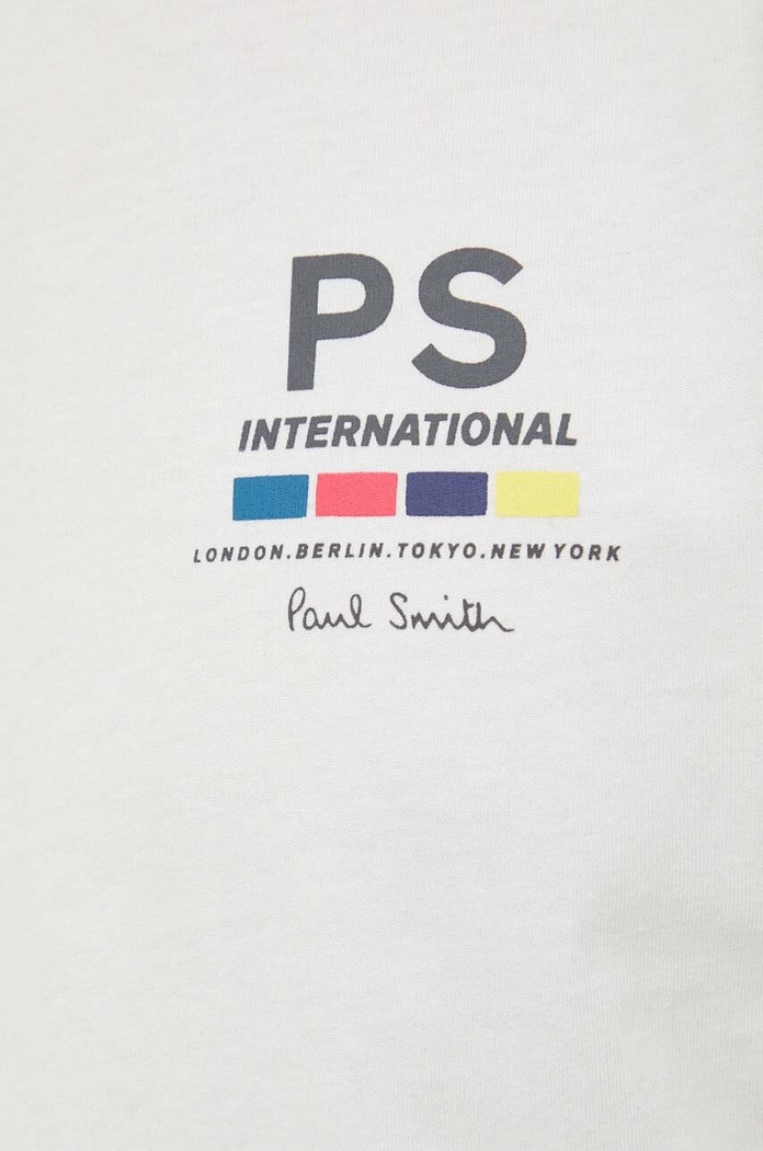 PS Paul Smith t-shirt bawełniany M2R.220X.LP4044 beżowy