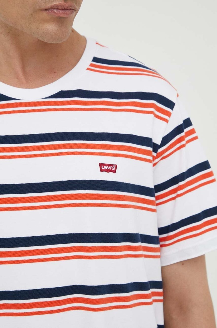 Bavlněné tričko Levi's bílá 56605.0181