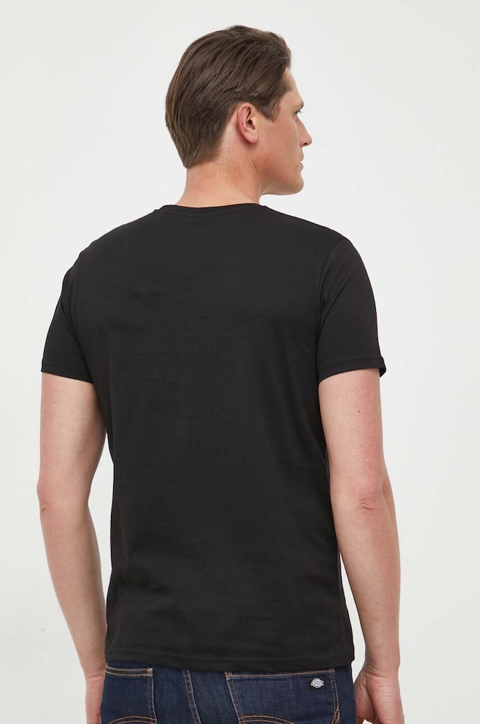 Odzież Alpha Industries t-shirt bawełniany Basic 118533 czarny