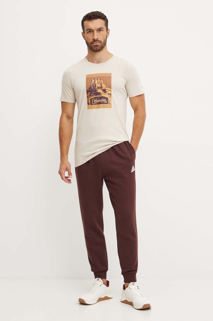 Columbia Bavlněné tričko Columbia 1991036 béžová AW24