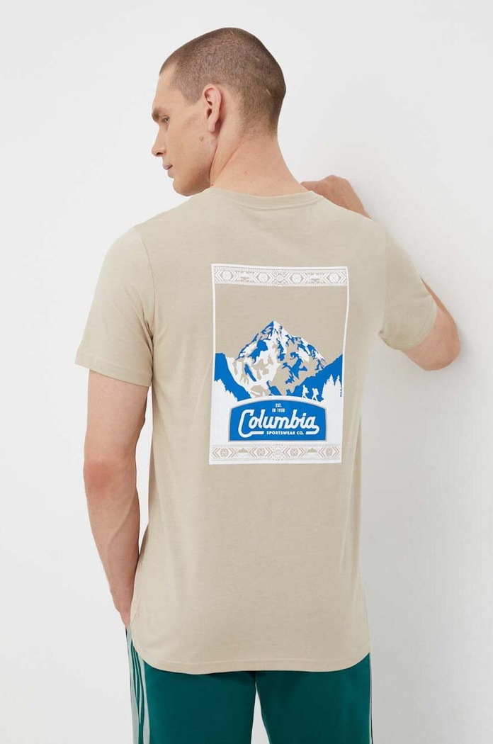 Pamučna majica Columbia Planet friendly bež 1991036