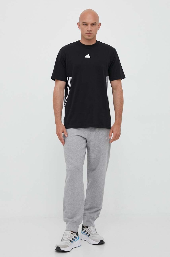adidas t-shirt bawełniany IN1611 czarny AW23