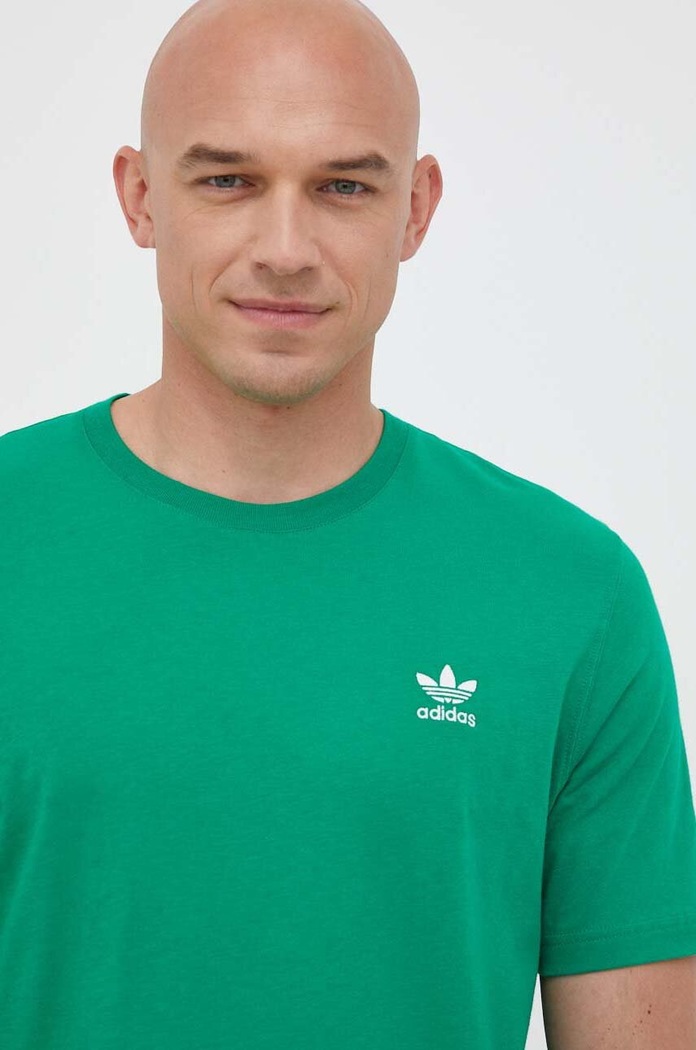 Bavlnené tričko adidas Originals zelená IL2517