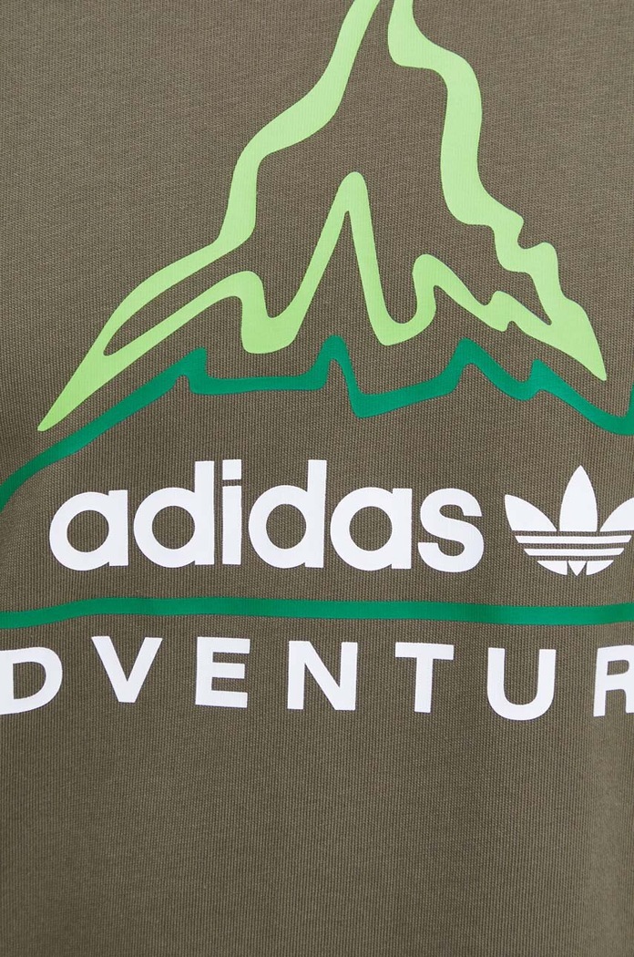 Bavlněné tričko adidas Originals IL5176 hnědá
