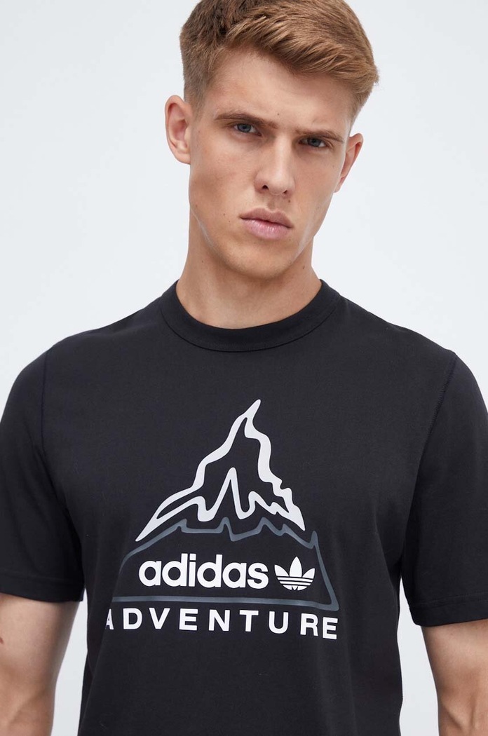 Ρούχα Βαμβακερό μπλουζάκι adidas Originals ADV VOLCANO IL5183 μαύρο
