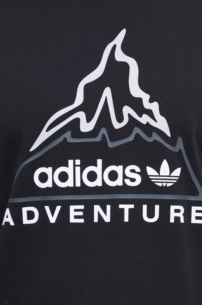 Βαμβακερό μπλουζάκι adidas Originals ADV VOLCANO μαύρο IL5183