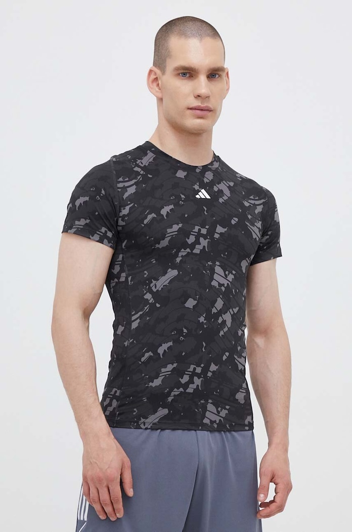 adidas Performance Tricou de antrenament Techfit negru HS9811